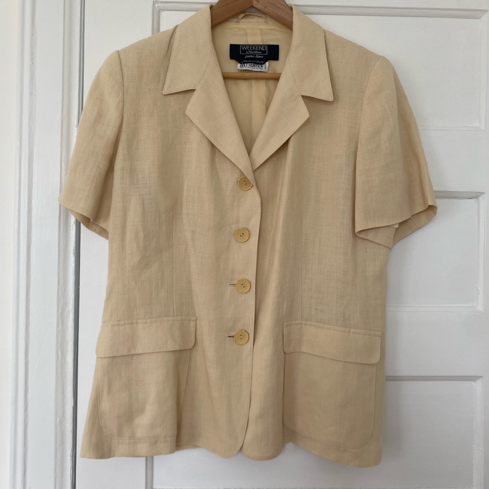 Max Mara Weekend for Holt Renfrew vintage linen blazer